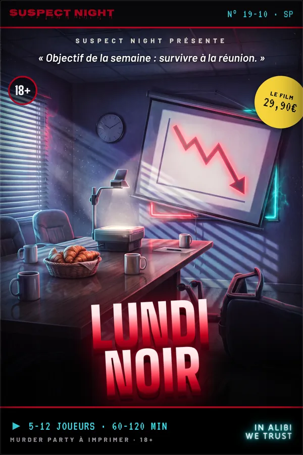 Jaquette VHS de la cassette « Lundi Noir »